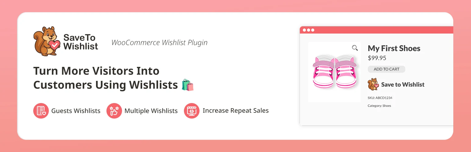 SaveTo Wishlist - WooCommerce Wishlist Plugin