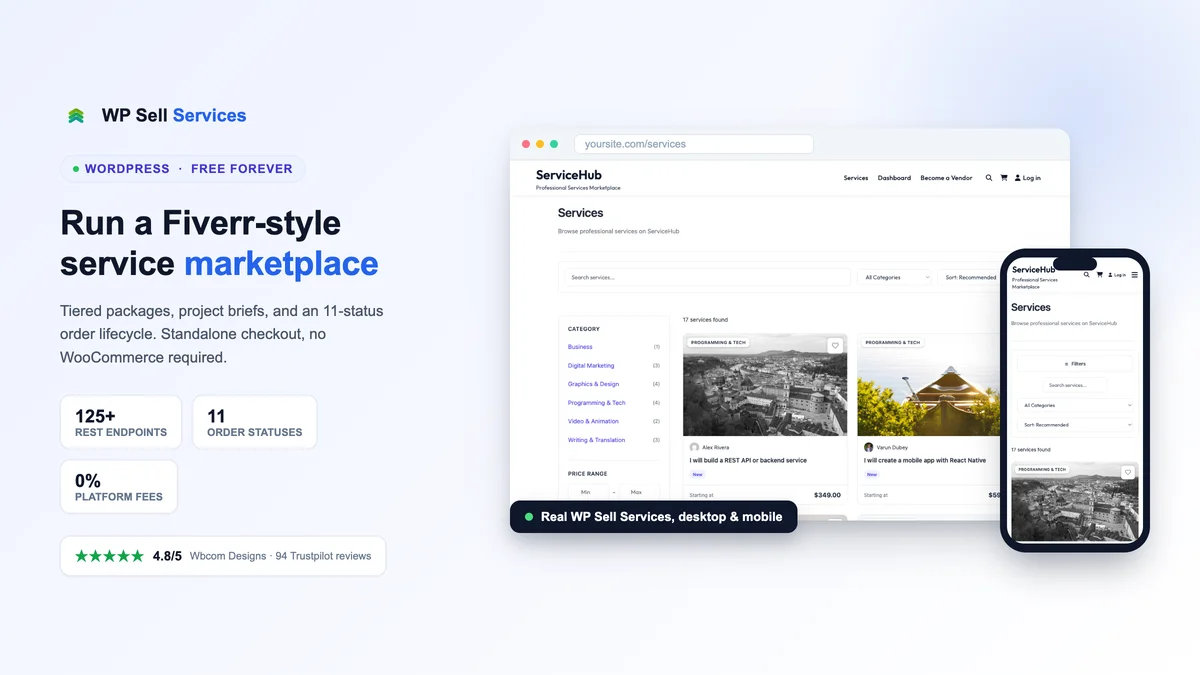 WP Sell Services