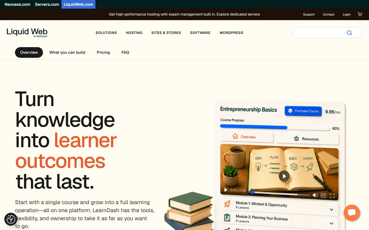 LearnDash homepage