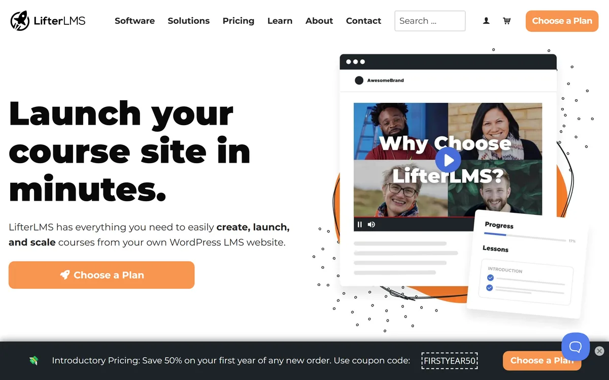 LifterLMS homepage