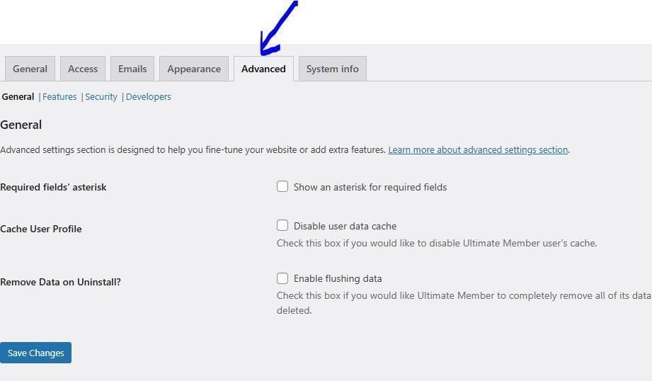 Advanced Settings