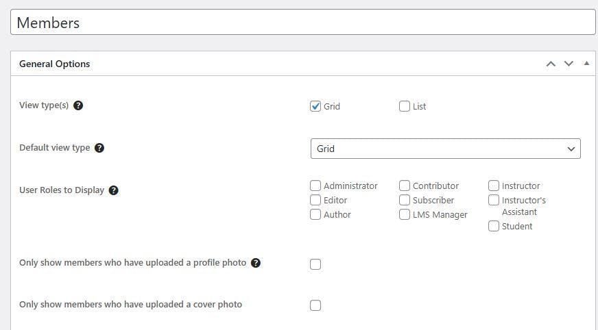 Member Directories: