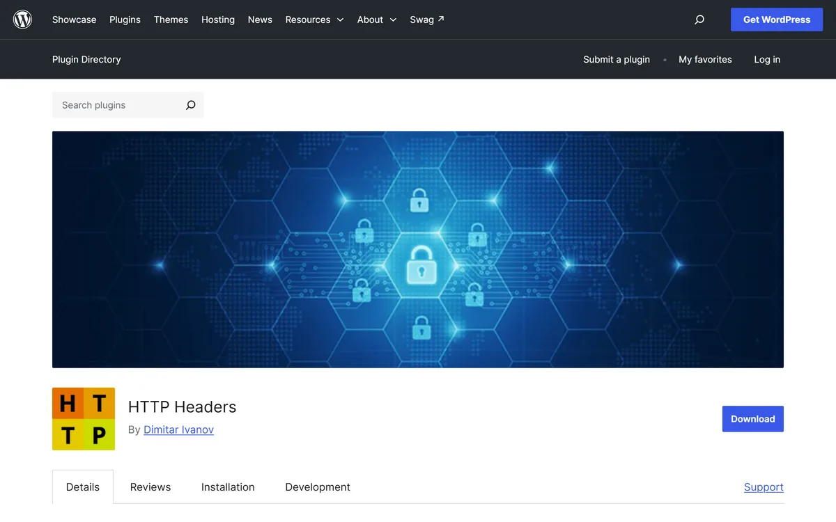 HTTP Headers plugin homepage